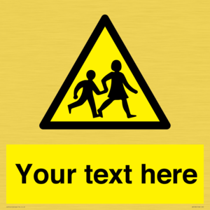 Custom Warning children Sign